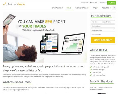 Onetwotrade review